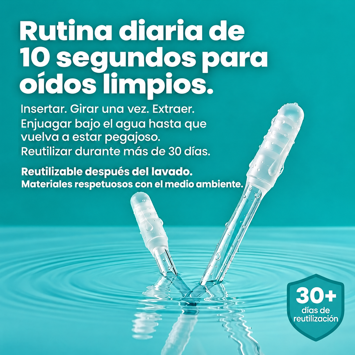 Limpiador de oídos adhesivo
